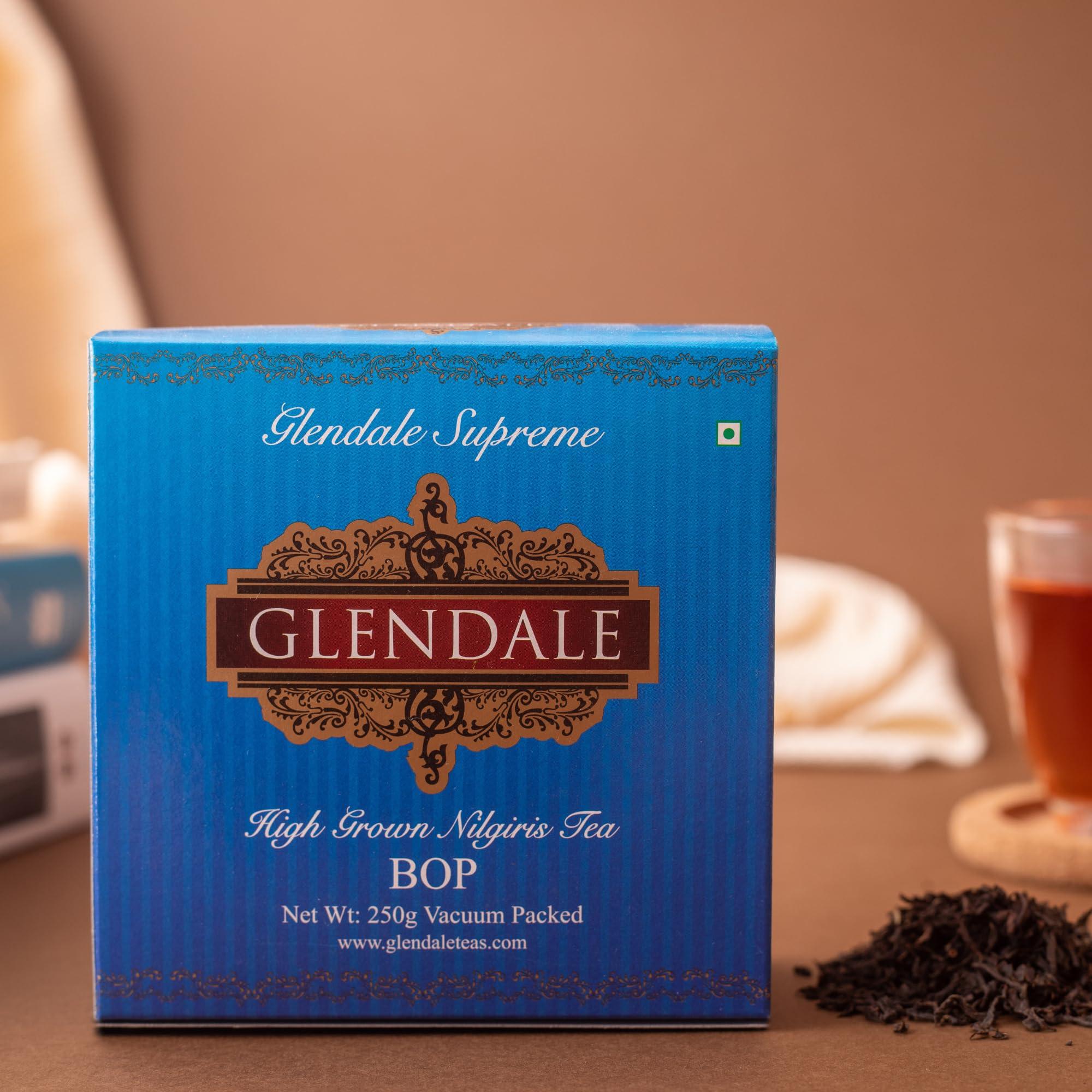 Glendale Glendale High Grown Nilgiris Tea - Broken Orange Pekoe Nilgiris Tea - Loose Leaf Nilgiris Tea powder - Garden fresh Nilgiris Tea loose leaves - Premium Nilgiris Tea - 250g