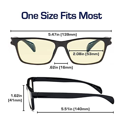 Gamma Ray Optics Gamma Ray Optics Non-Polarized UV Glare Protection Amber Tinted Reading Glasses (43230-11185|53)