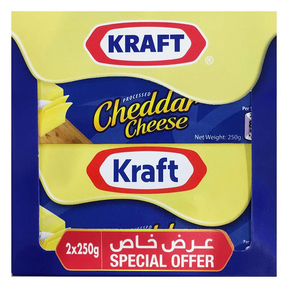 Kraft Kraft Processed Cheddar Cheese, 4 x 250 g