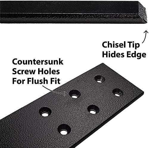 ROSE AHMED ROSE AHMED Counter Top Support Bracket Set of 3 with 12 Screws in Black_17IN