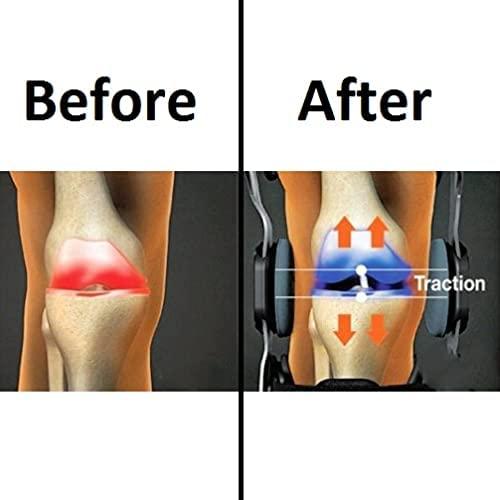 GREETURE GREETURE Off Loader Knee Brace/Knee Support/Metal hinged Knee Brace for knee pain (Black) (For Single Leg, Large)