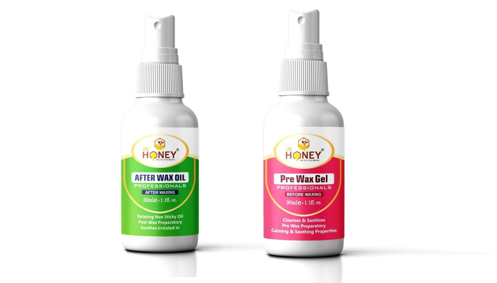 DR HONEY DR HONEY hair removal GOLD wax, for after wax oil, pre wax gel & all body typs wax like men and women full saving budget 2024 (599.1gm)