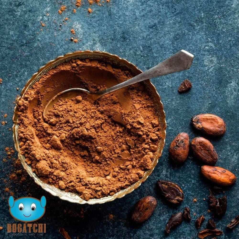 BOGATCHI BOGATCHI Single Origin and Natural , Cocoa Powder for Cake Making, Vegan |Raw | No Sugar| Gluten Free| Keto Chocolate, Dark Unsweetened Cocoa Powder, 200g , Free Measuring Spoon