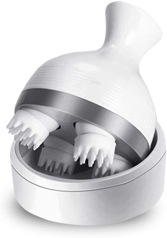 Kamini Enterprise Kamini Enterprise Head Scalp Massager De-Stress Hair Growth & Blood Circulation For Stress Relief And Deep Muscle Relaxation 3D Portable Handheld Rechargeable Rotating Massage Machine(1ps/Multicolour)