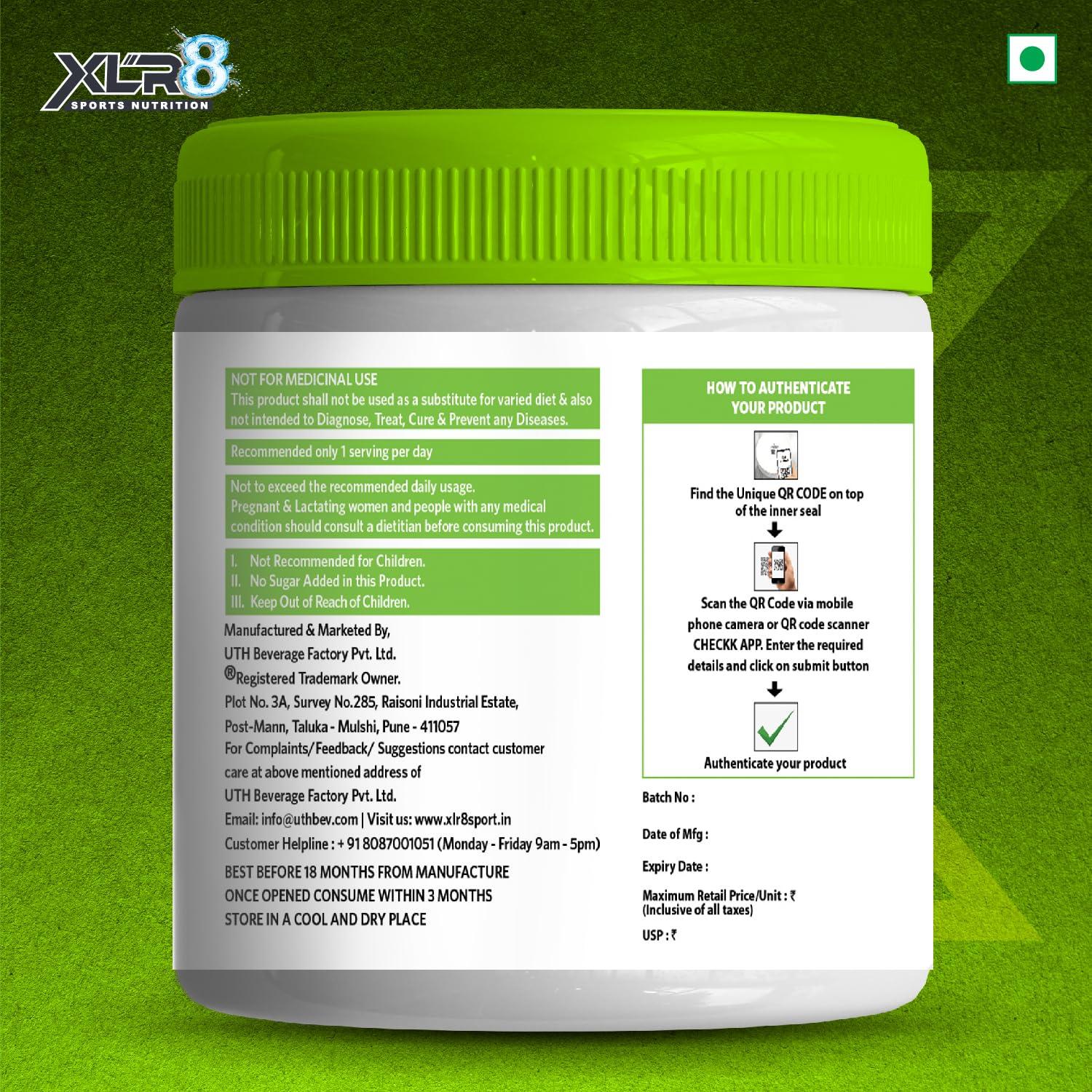 XLR8 XLR8 Creatine Monohydrate Powder Micronized | Unflavored, 250g (83 Servings) | Pre & Post Workout Supplement for Men & Women | Supports Muscle Growth & Energy