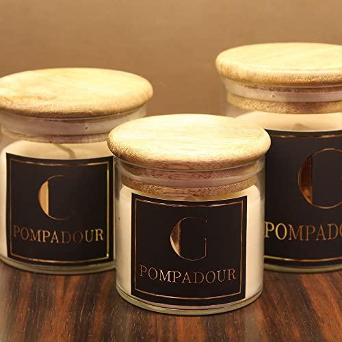 GURU OM Pompadour| Soy Wax | Handmade | Homepoured | Environmental Friendly | Scented Candles | Glass Jars