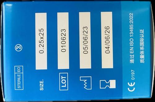 ACUWORLD ACUWORLD Dry Needles Physiotherapy Acupuncture Box 100 Needles (0.25 * 50)