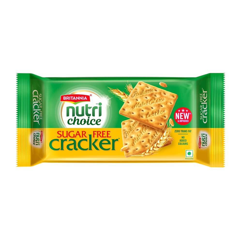 Britannia Britannia Nutri Choice Sugar Free Cream Crackers Simply Lite, 300 g Pack Of 6