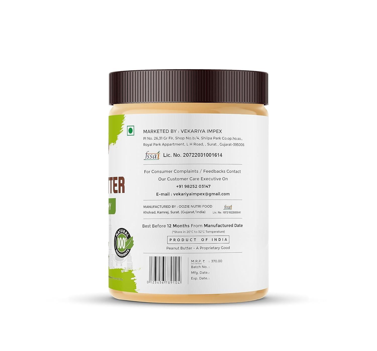 YUTRA YUTRA All Natural Peanut Butter, Unsweetened,Pure Roasted Peanuts, High in Protein Spread, Gluten- and Cholesterol-Free, Nut Butter 500 Gm(Na-Creamy+Na-Crunchy+Ch-Creamy)(Pack of 1)