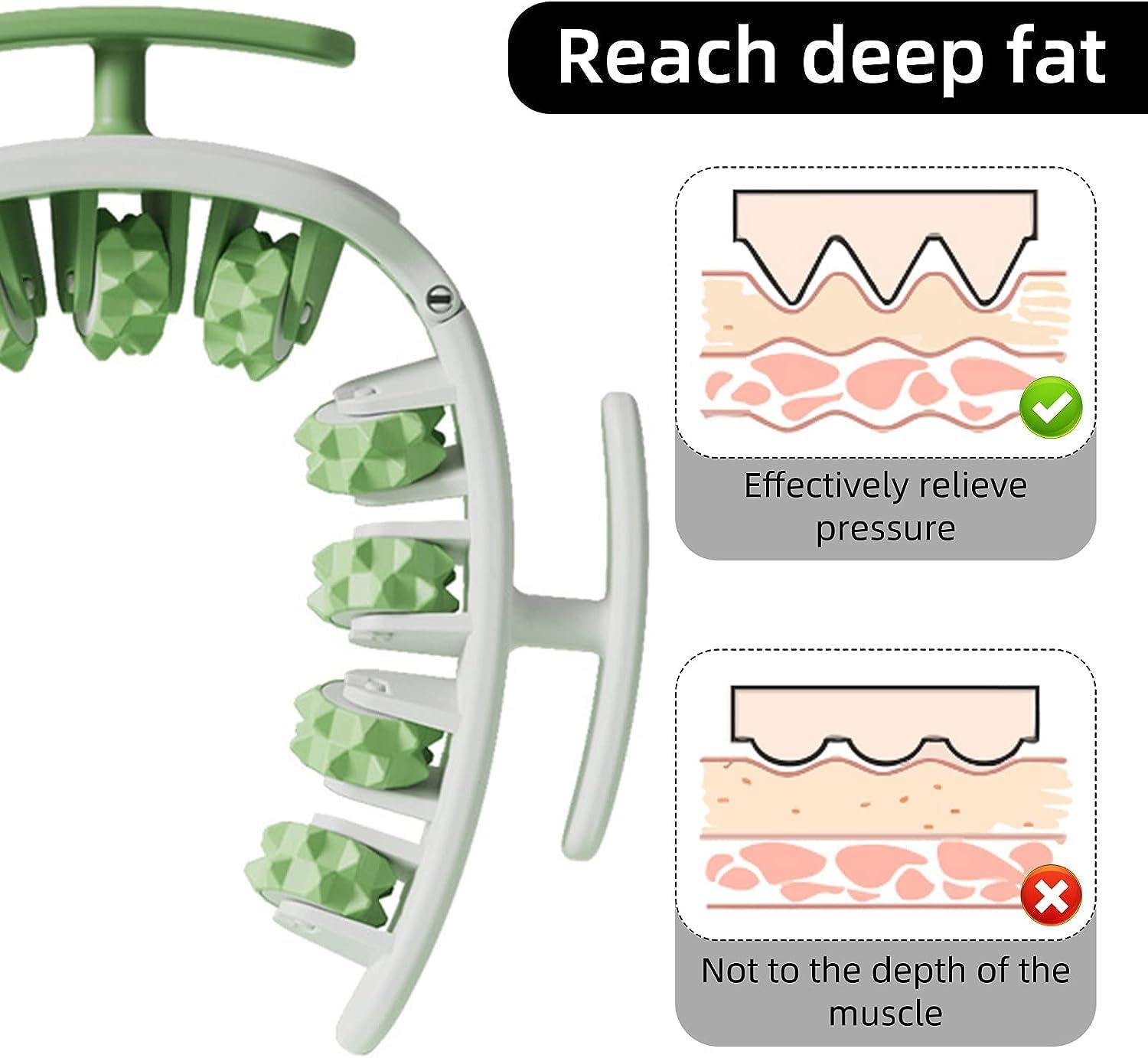 swabs Swabs Leg Roller | Portable Leg Rollers for Muscles,Muscle Roller Stick Trigger Point Muscle Roller 11 Wheels Ease Muscle Stiffness & Soreness for Wrist Hand Calf Foot