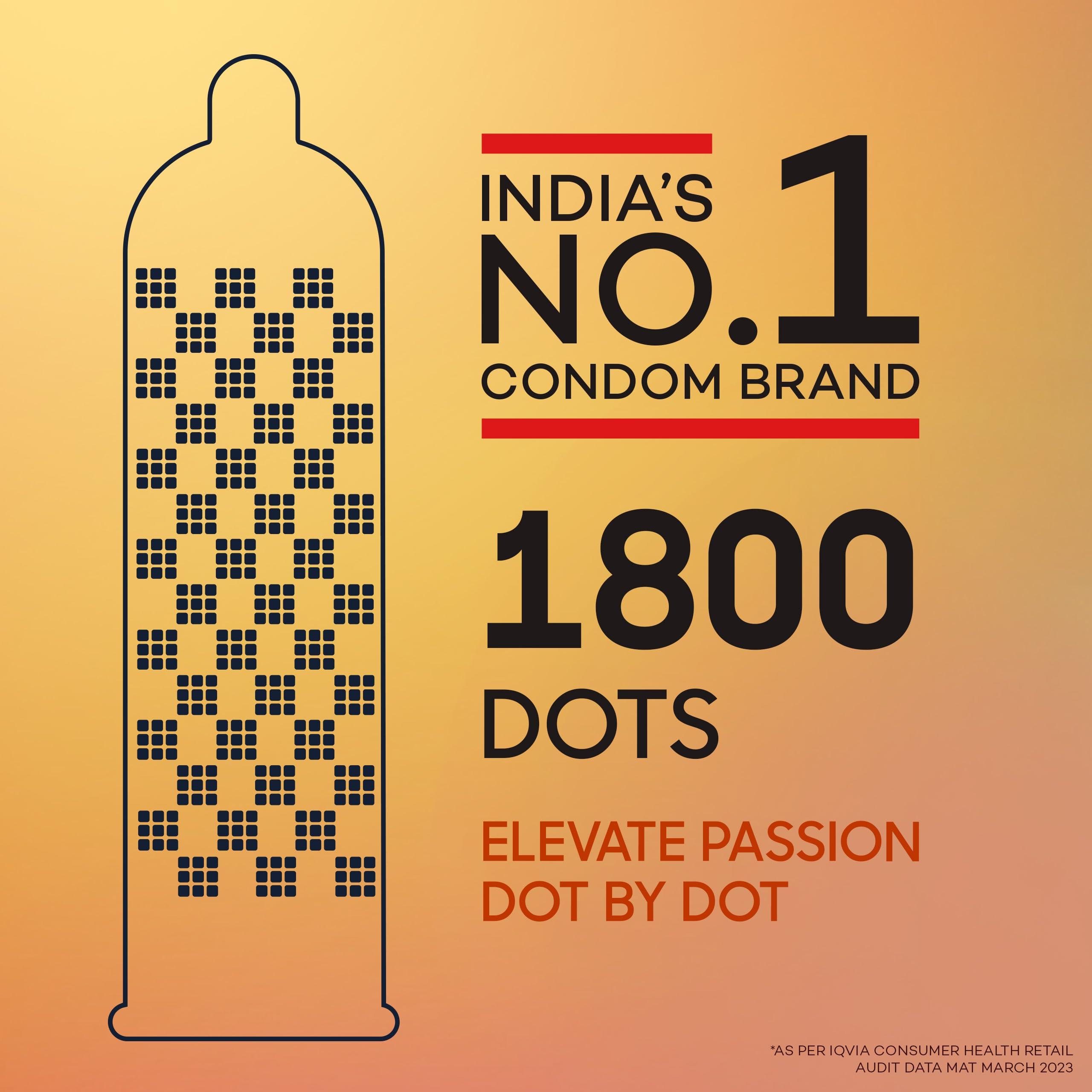 Manforce Manforce Epic Passion | Extra Dotted Condom for Intense Pleasure | Fruit Punch Flavour | 10 Pcs