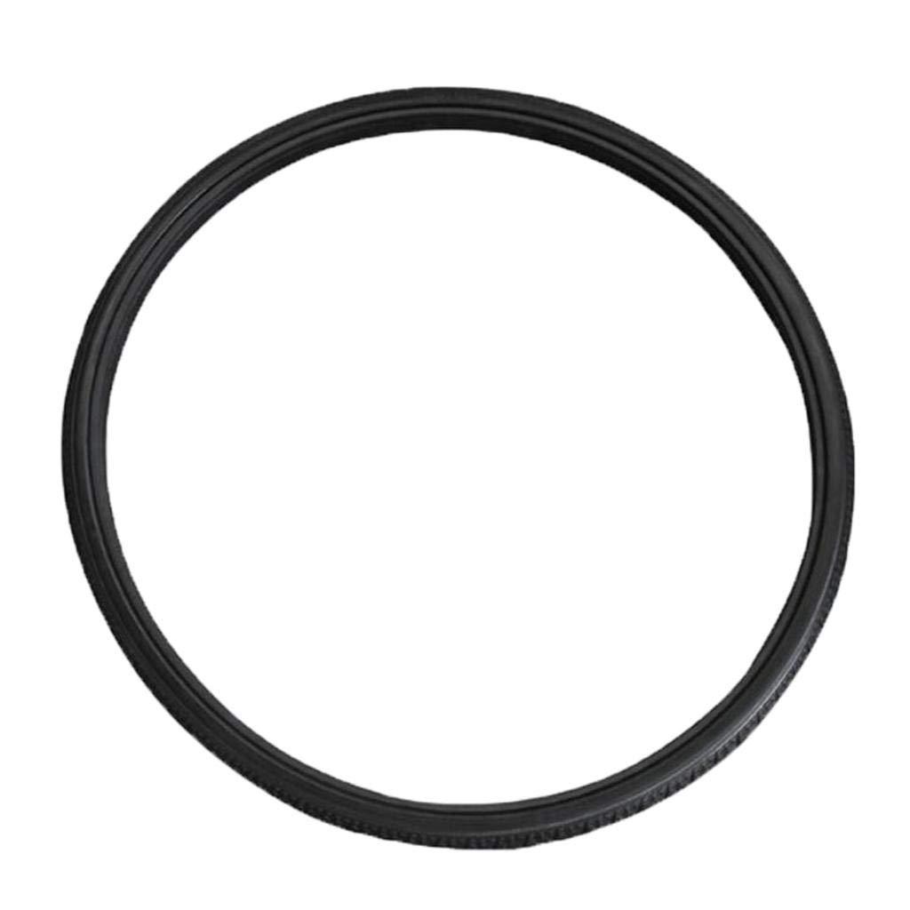 Colcolo Generic Pack of 2 Solid Wheelchair Street Tire Fit Most 24x1-3/8\" Wheel Chair Black
