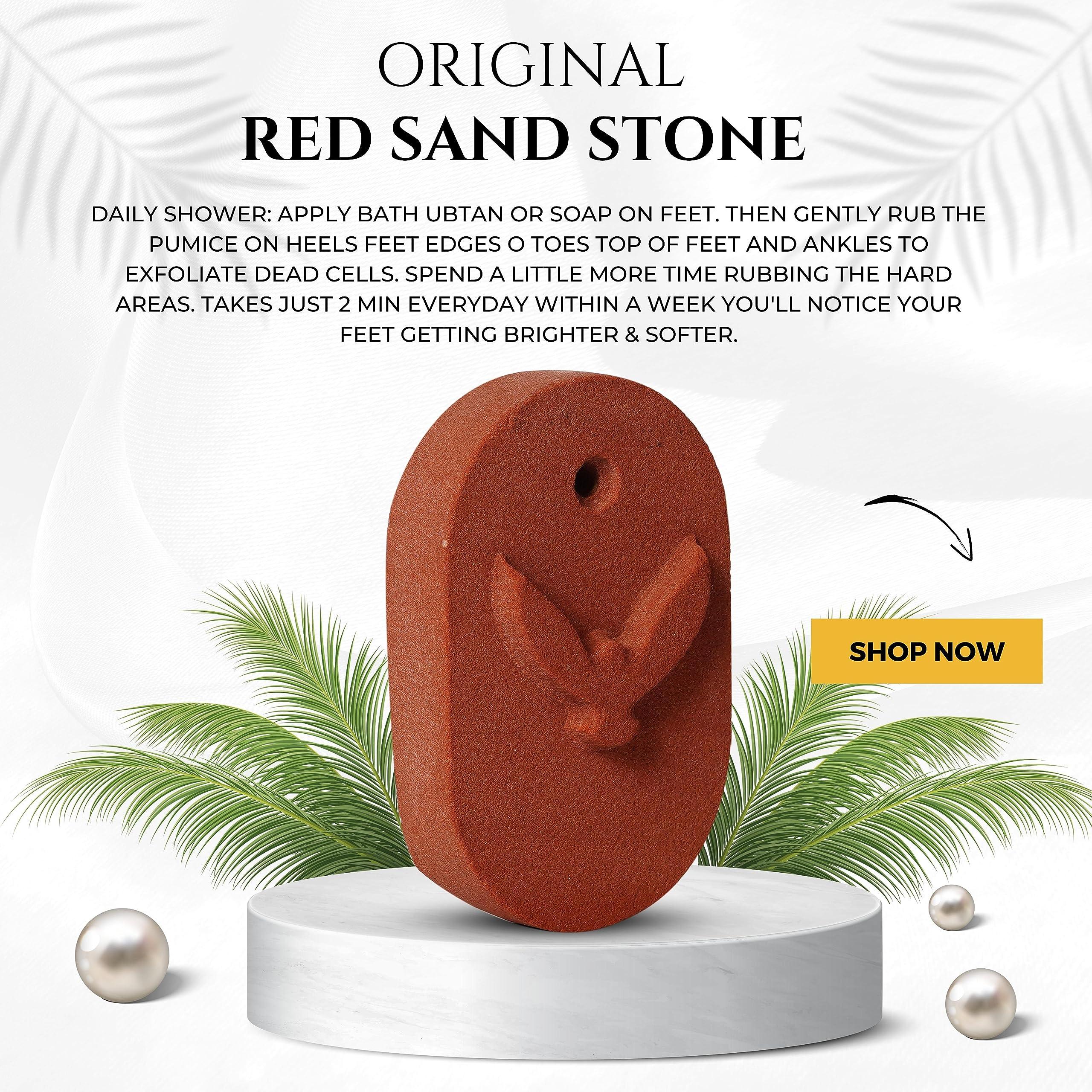 Jupiter Zone Original Rock Stone for Feet Care I Callus Remover, Foot Scrubber | Exfoliates Dry and Dead Skin, Softens Feet & Ankles (1 Pack) (M3)