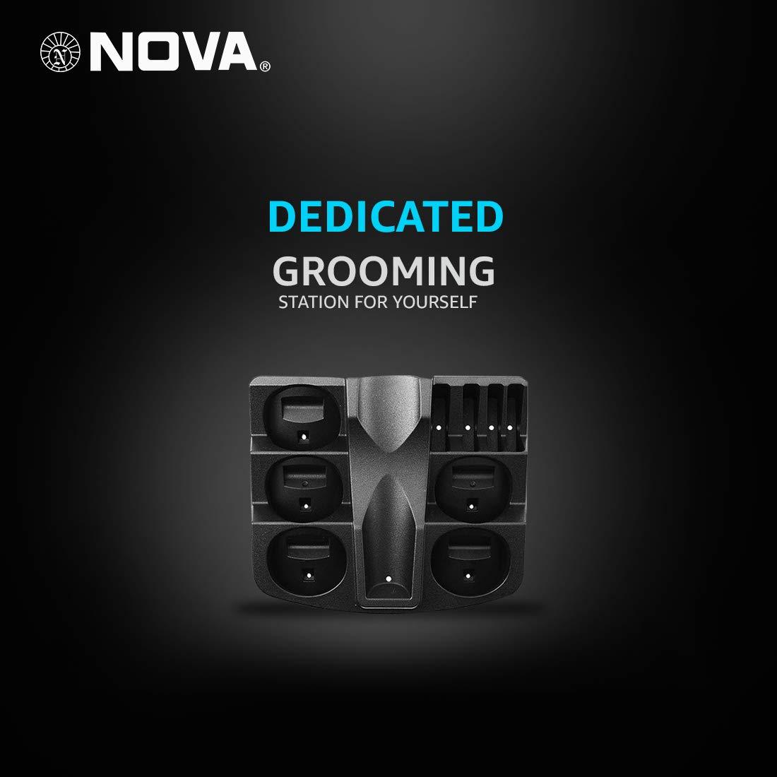 Nova NOVA NG 1152 Cordless Rechargeable: 60 Minutes Runtime Multi Grooming Trimmer for Men ( Black or blue )