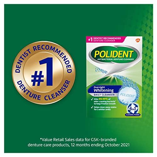 Polident Polident Antibacterial Overnight Denture Cleanser Triplemint - 120 Tablets
