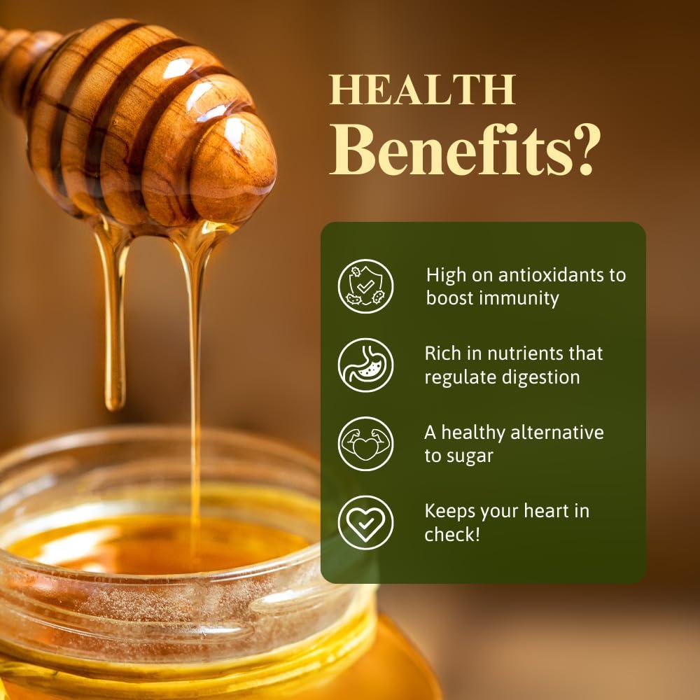 BeeMade Beemade Wild Honey 100% Natural Pure & Raw Honey from Forests of Central India 250gm