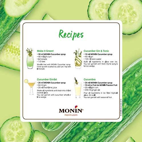 Monin Monin Cucumber Syrup, 23.66 fl oz / 700 ml