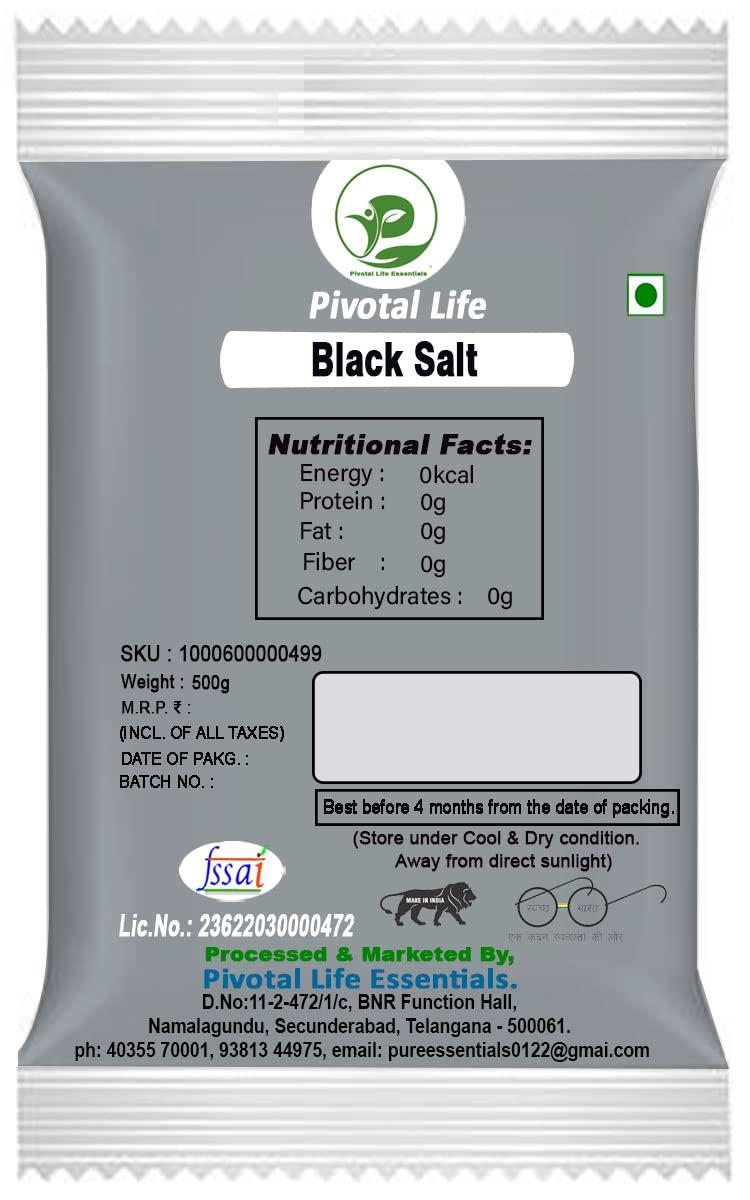 Pivotal Life Essentials Pivotal Life Black Salt, Bit Lobon, kala Namak 500g