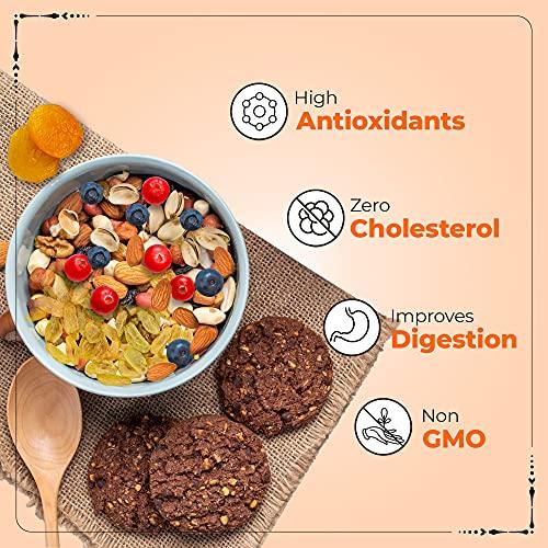 Happilo Happilo Premium International Dried Nuts and Berries, 200g & Premium Afghani Seedless Black Raisins, 250g & Premium Roasted Pumpkin Seeds for Eating 200g, Lightly Salted for Healthy Diet