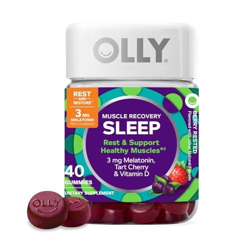 OLLY Olly Muscle Recovery Sleep Gummies Berry Flavor, 40 Count