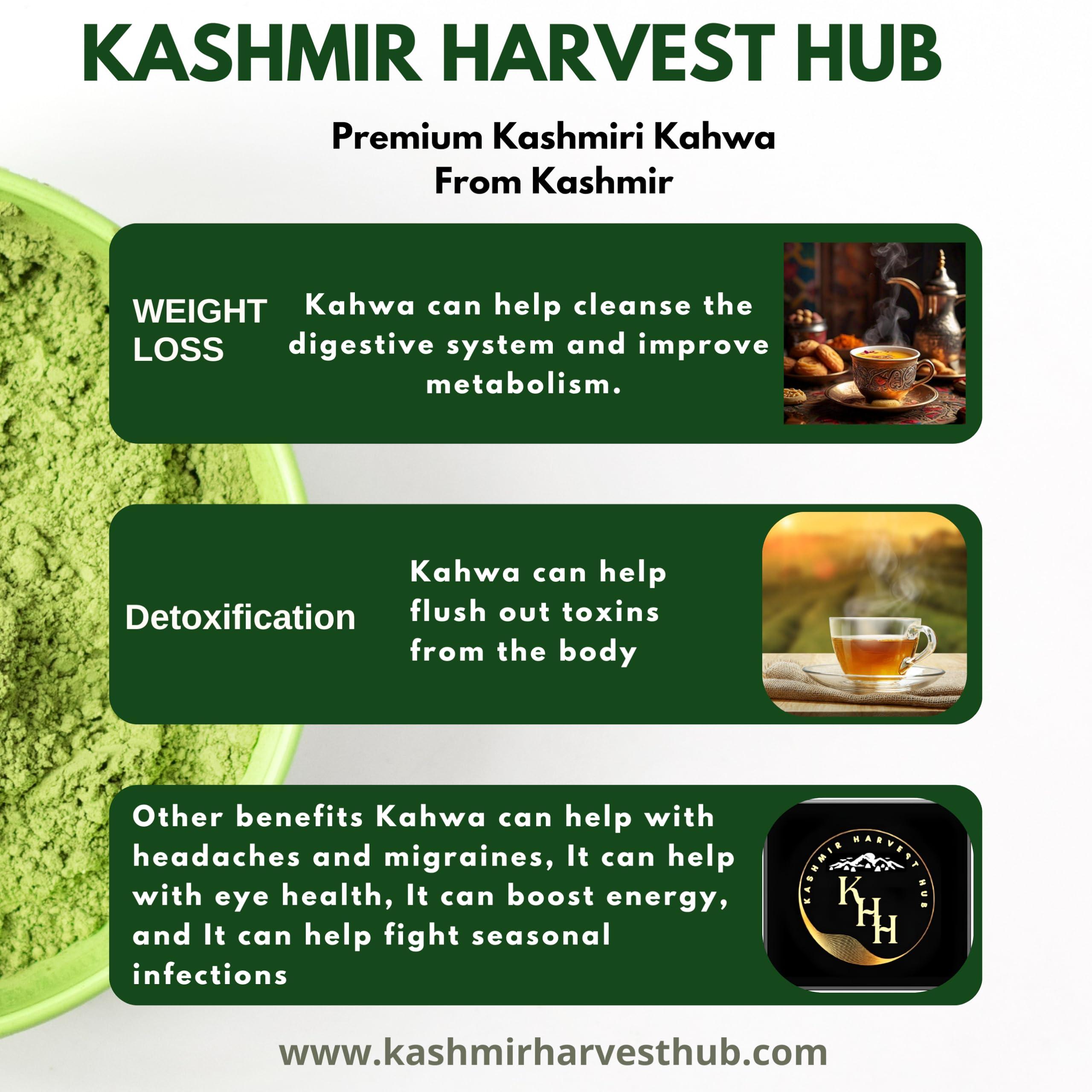 KASHMIR HARVEST HUB Kashmir Harvest Hub Kashmiri Shahi Kahwa (Qawah) - 150g | Instant Mix |Pure Herbal Tea | Detoxifies Body | Natural & Premium (Pack of 1)