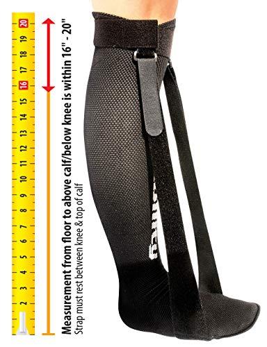 StrictlyStability StrictlyStability Double Strap Night Sock for Plantar Fasciitis and Achilles Tendonitis (Large) : Large