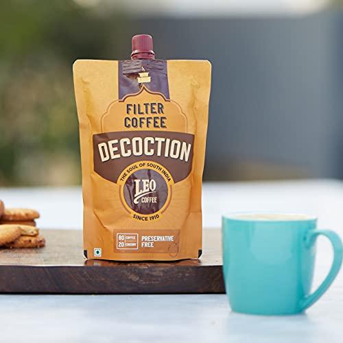 LEO COFFEE Leo Coffee Filter Coffee Decoction, 80:20 Coffee:Chicory Mix, 200ml (200ml)