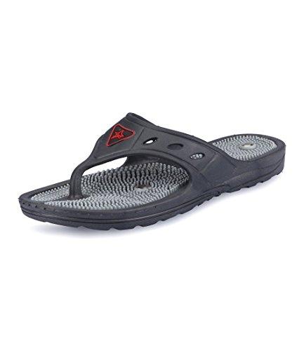 Super India Store Super India Store Acupressure Slippers Sandals (Unisex) for Pain Relief & Total Health Care (GH-01- GREY -SIZE-06)