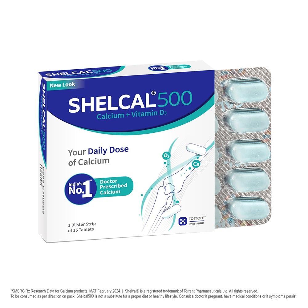 Shelcal Shelcal-500 - Strip of 15 Tablets