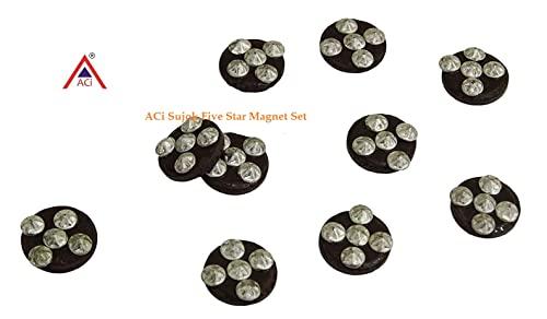 ACi ACi Acupressure Sujok Five Star Magnet Sujok Cluster Magnet Sujok Therapy Treatment Use (2 Packet) Total-20Pcs, Black