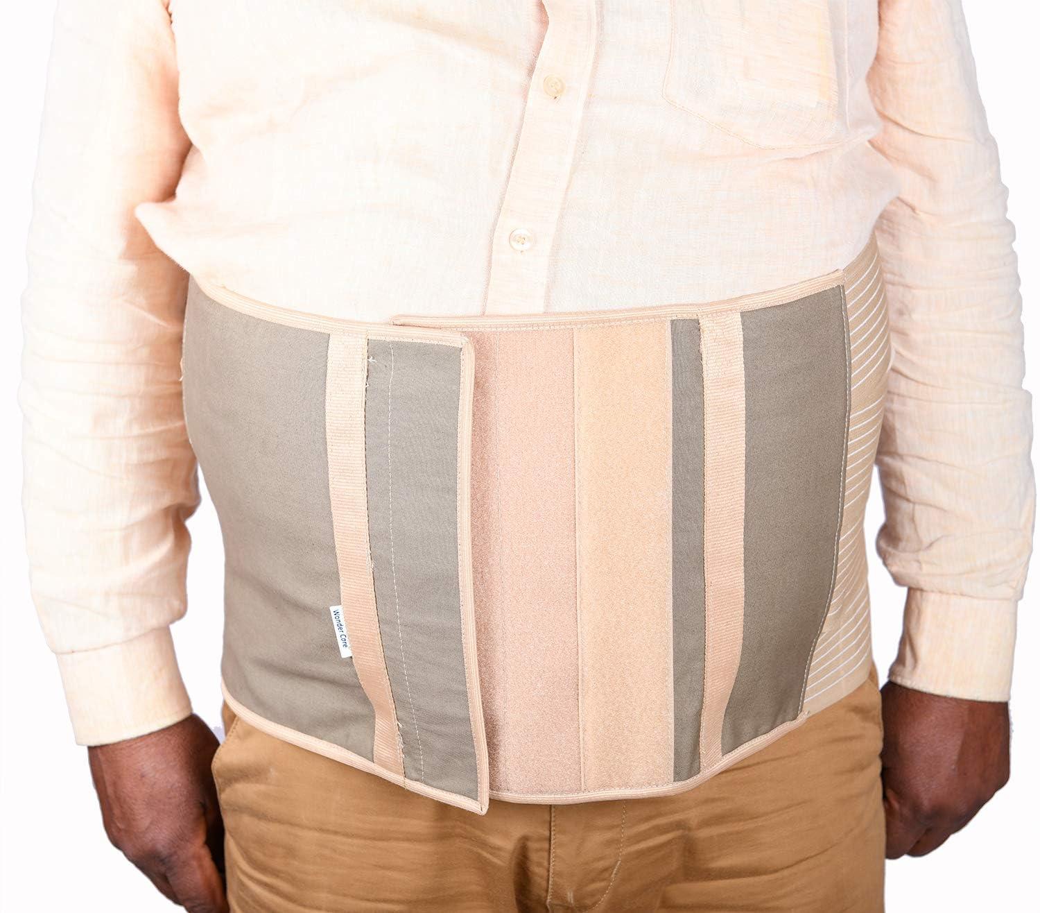 Wonder Care Wonder Care Plus Size Bariatric Abdominal Binder Obesity Girdle Belt for Overweight Men & Women with Large Belly Big Stomach (SIZE 2)