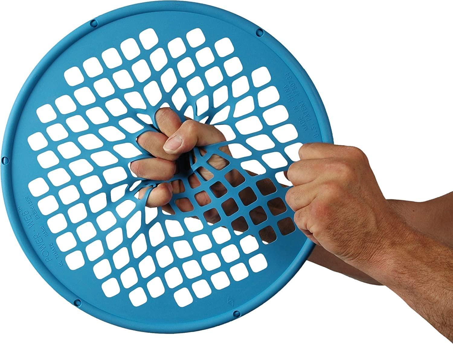 Generic Power Web Hand Exerciser 14\" | Power Web Exerciser for Grip Finger and Wrist (Blue - EX Heavy)