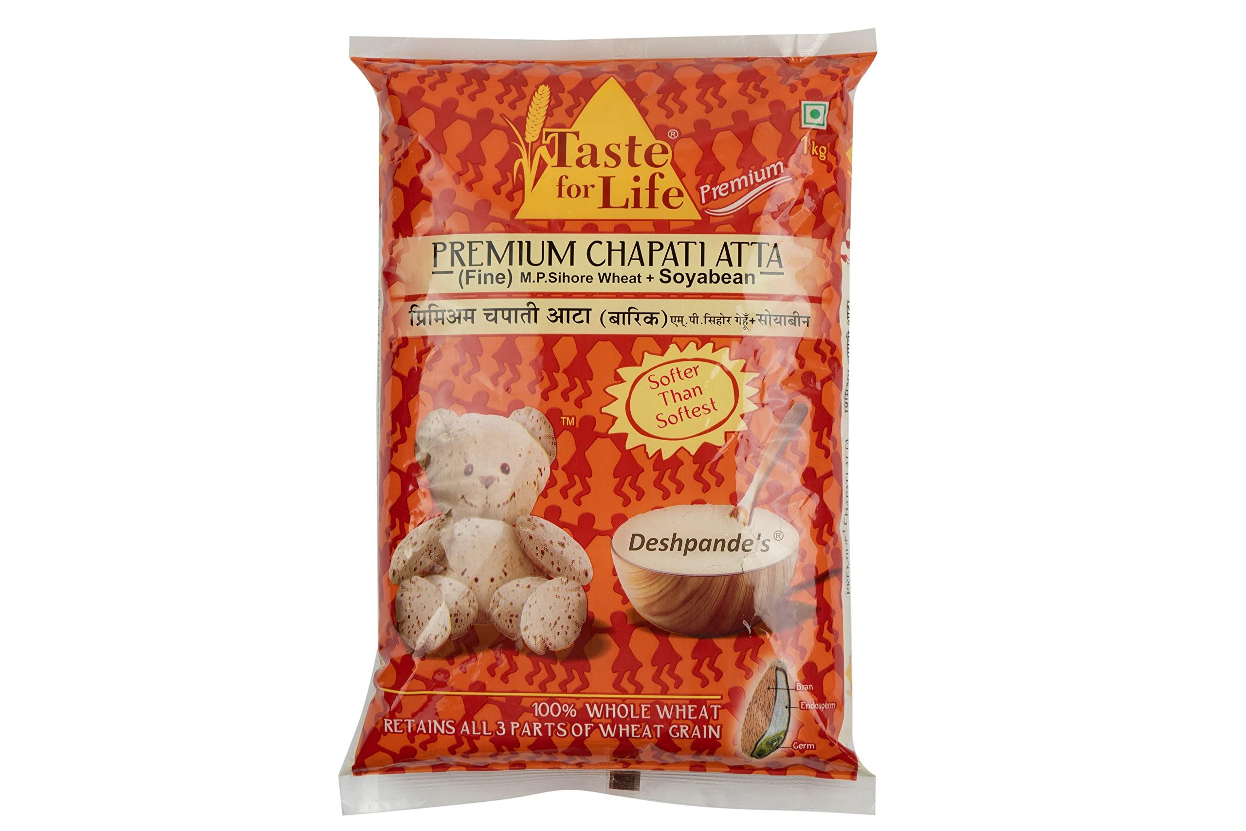 Taste for life Taste for life M.P Sihore Wheat + Soyabean Atta 1kg