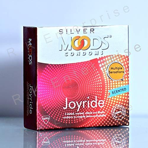MOODS MOODS Men Condom Silver Range Variety Combo Pack (1500DOT 3s + JOYRIDE 3s + ELECTRIFY 3s) (3Pack 9s)