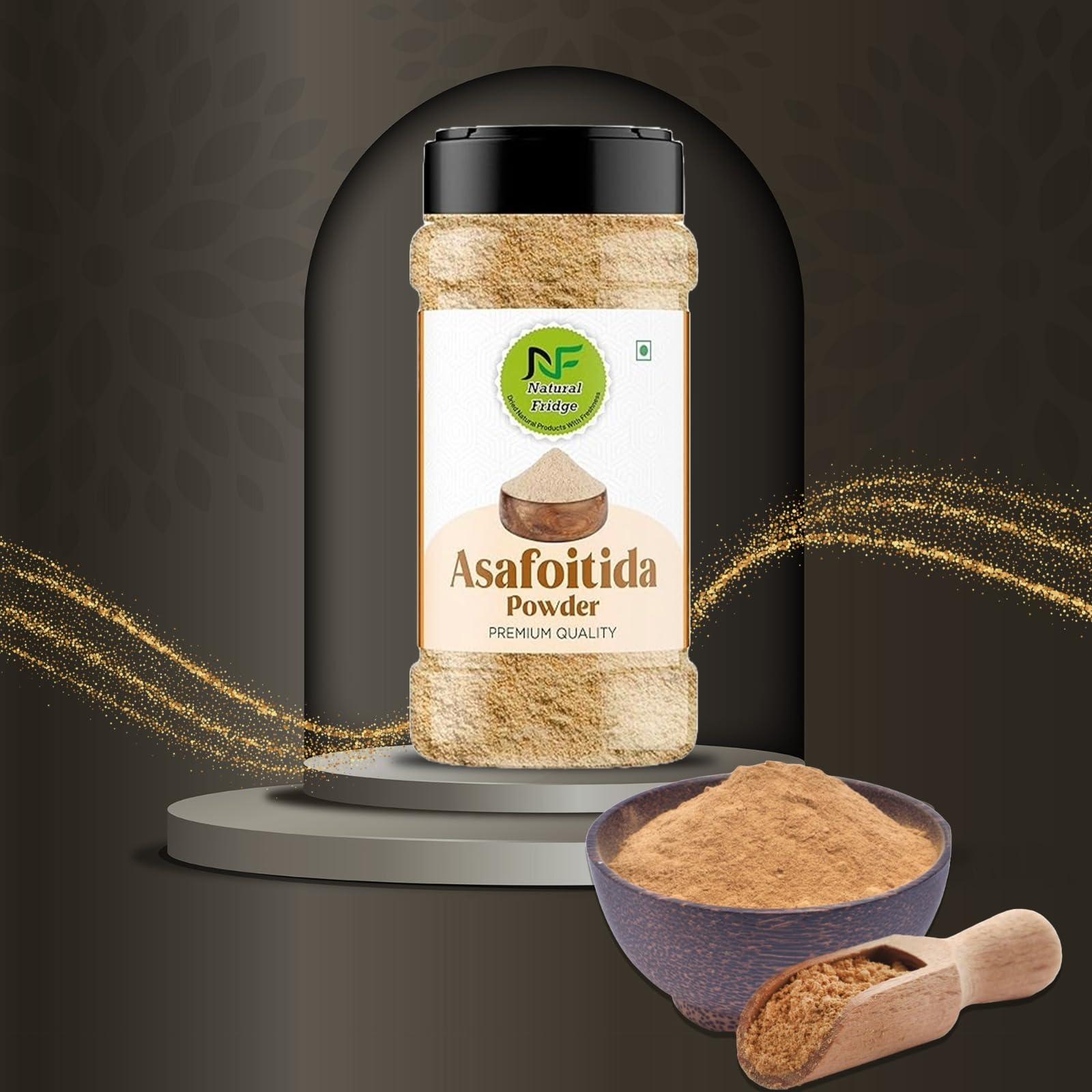 Natural Fridge Natural Fridge 100% Pure Asafoetida (Hing) Powder | Anti-inflammatory Properties & Anti-Ageing Spice | Strongest Compounded Pure Hing Powder | 100% Pure and Natural | Food Spice | Indian Flavour for Food | Premium-Quality Hing (100g)