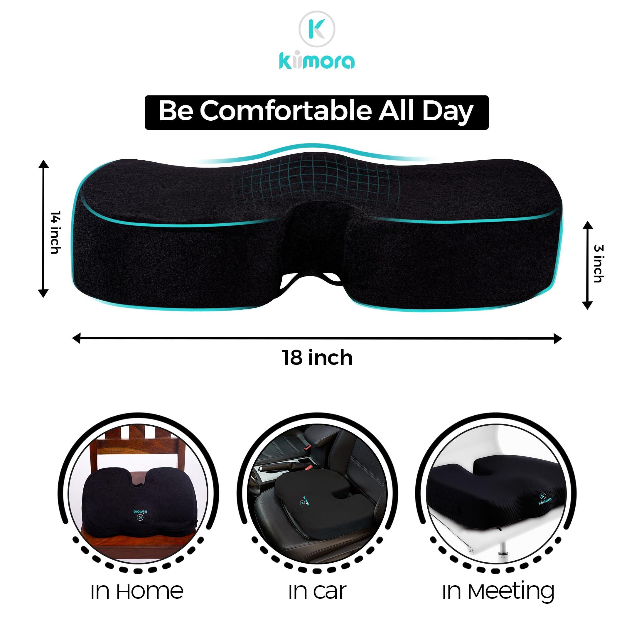 Kiimora Kiimora Coccyx Seat Cushion for Tailbone and Lower Back Pain Relief Polyurethane Foam Comfort Support Pad