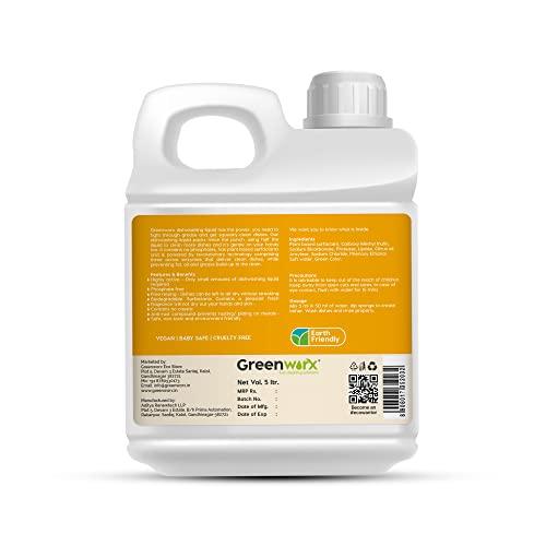 Greenworx - Bio Cleaning Solutions Greenworx - Bio Cleaning Solutions Natural Dishwash Liquid - 5 Ltr | Biodegradable, Non-Toxic, Eco-friendly | Baby & Pet safe