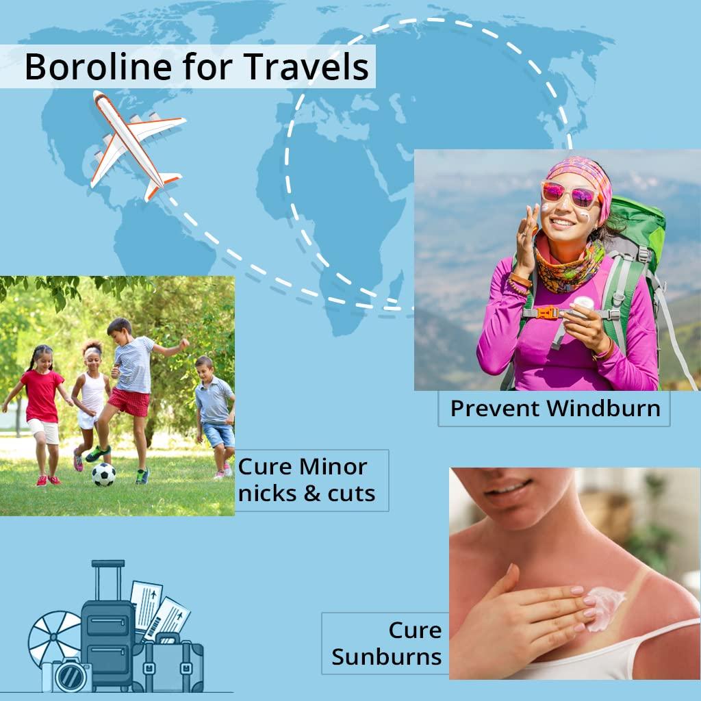 BOROLINE BOROLINE Dry Skin Care | Antiseptic cream 40gm x 4 | Ayurvedic Cream For Dry Skin | Softens chapped lips, Repair Cracked heels | Smoothens Rough Hands Overnight in Winter (Pack of 4)