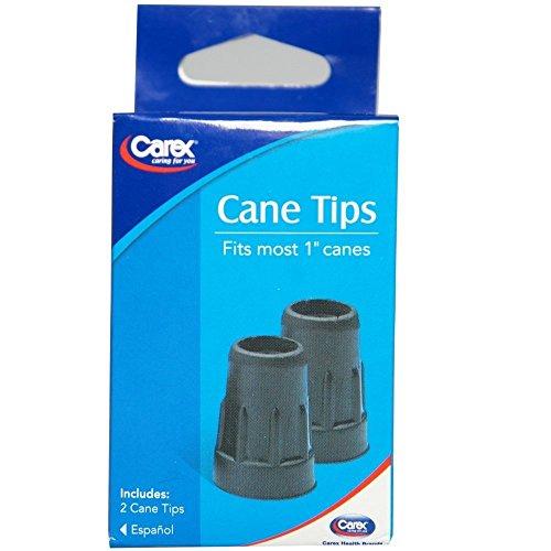 Carex Carex Cane Tips Black 1inch A720 (1 pair)