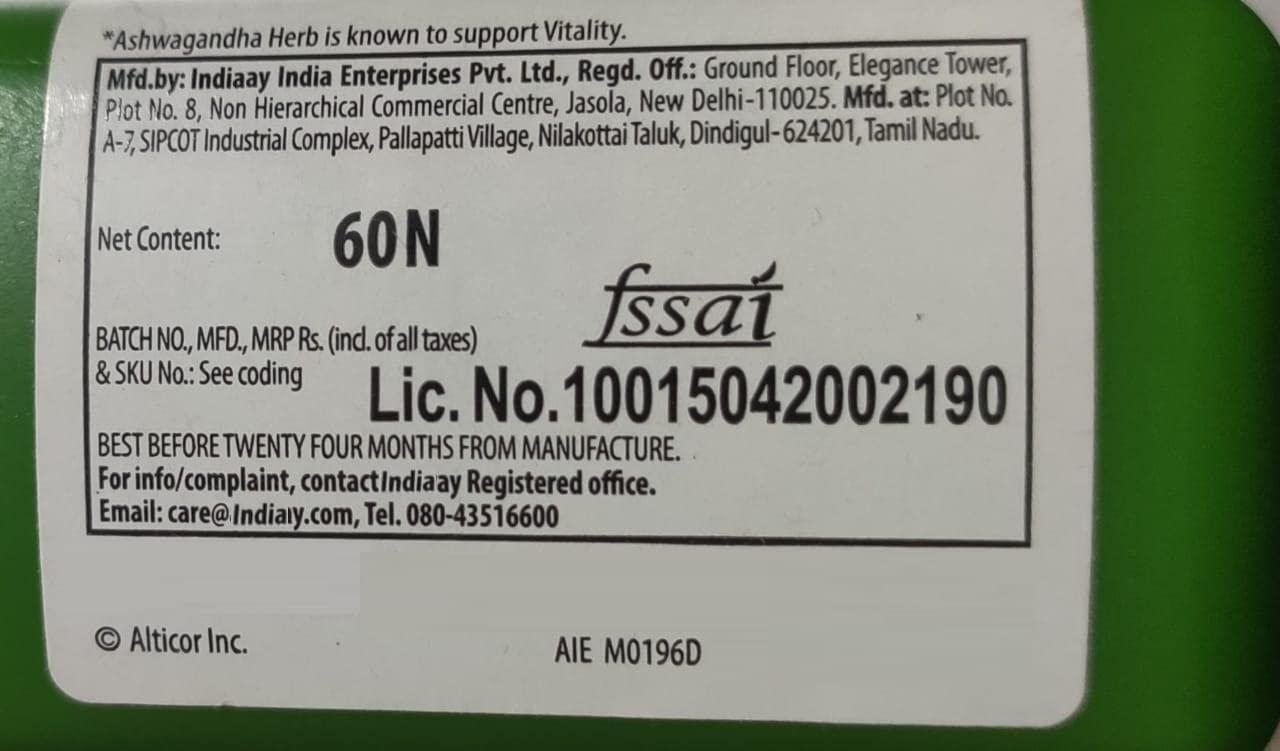 PUPHE ashwagandha 60 N tablets (pack of 1)