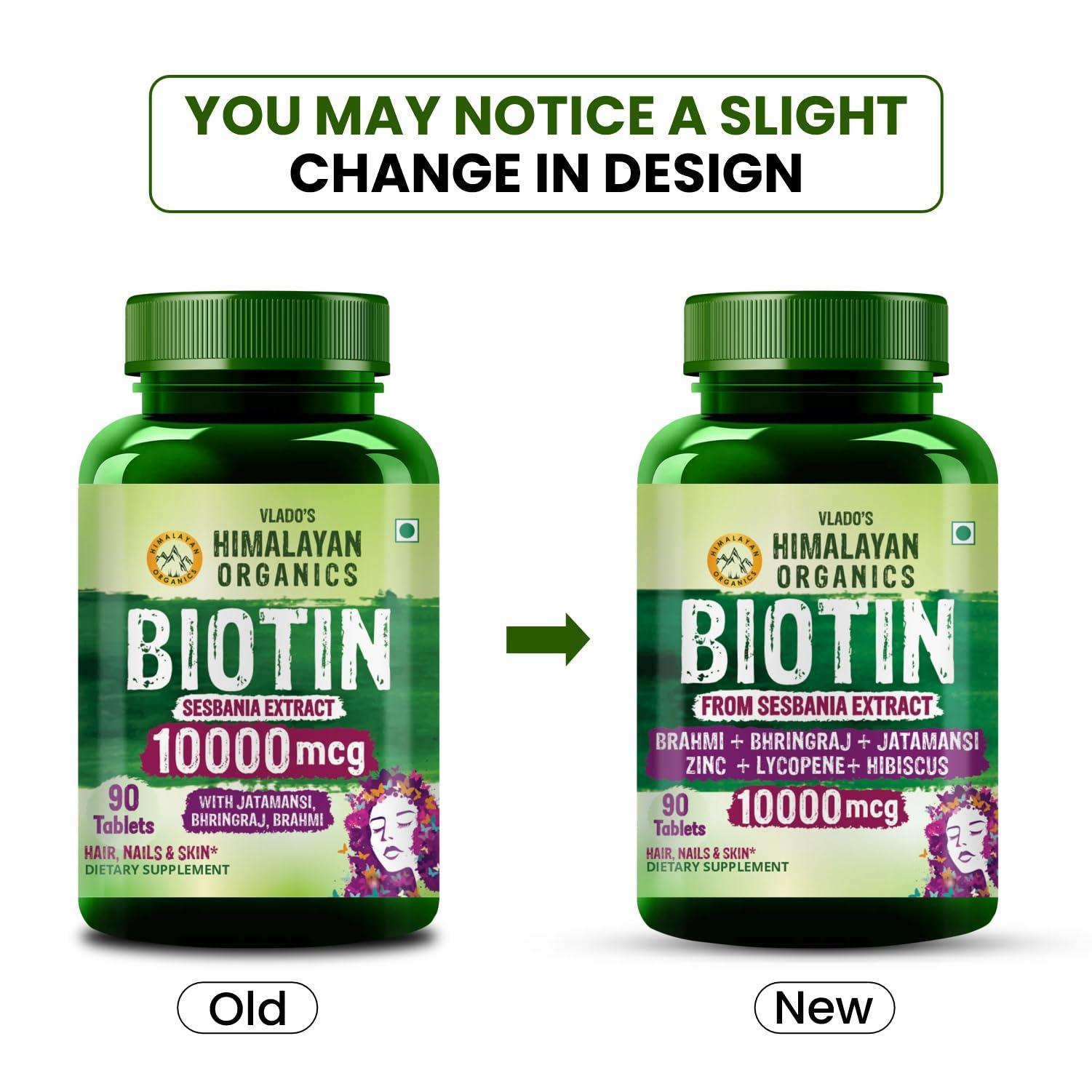 HIMALAYAN ORGANICS Himalayan Organics Biotin - Hair & Skin Gummies For Men and Women - 60 Gummies