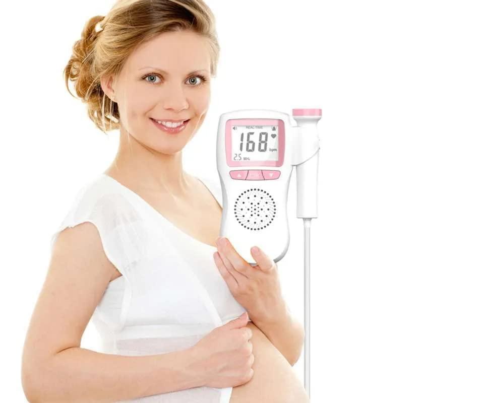 QAWACHH QAWACHH Professional Fetal Doppler (Pocket Friendly) with Sound Alarm Function and Built-in Speaker