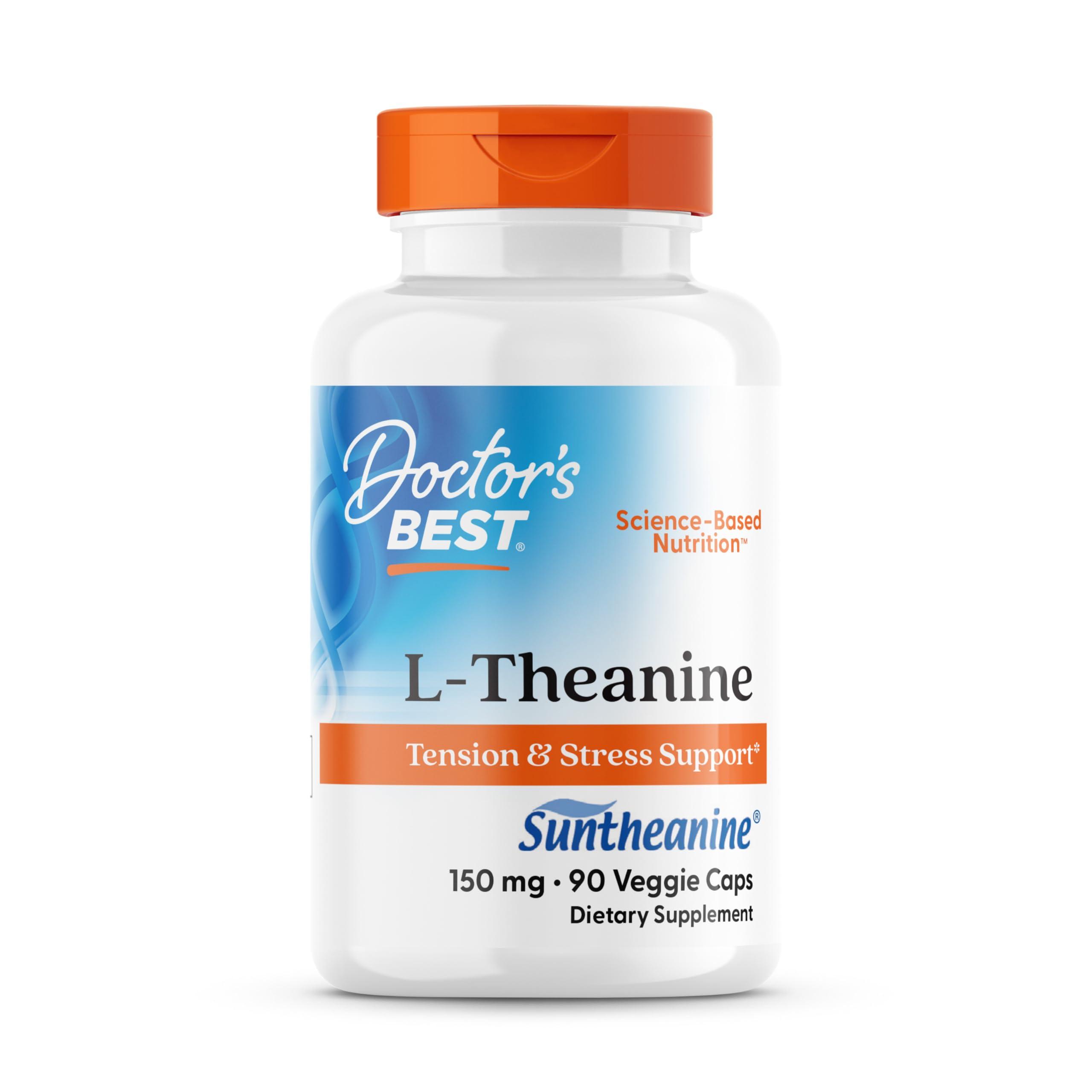 Doctor\'s BEST Doctor\'s Best, Suntheanine L-Theanine, 150 mg, 90 Veggie Caps