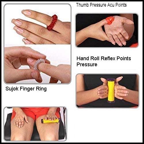 ANCS ANCS Acupressure Shoes sole, foot mat, jimmy, thumb, magic massager, sujok ring hand roll pyramid all body one combo massagers total-10 items