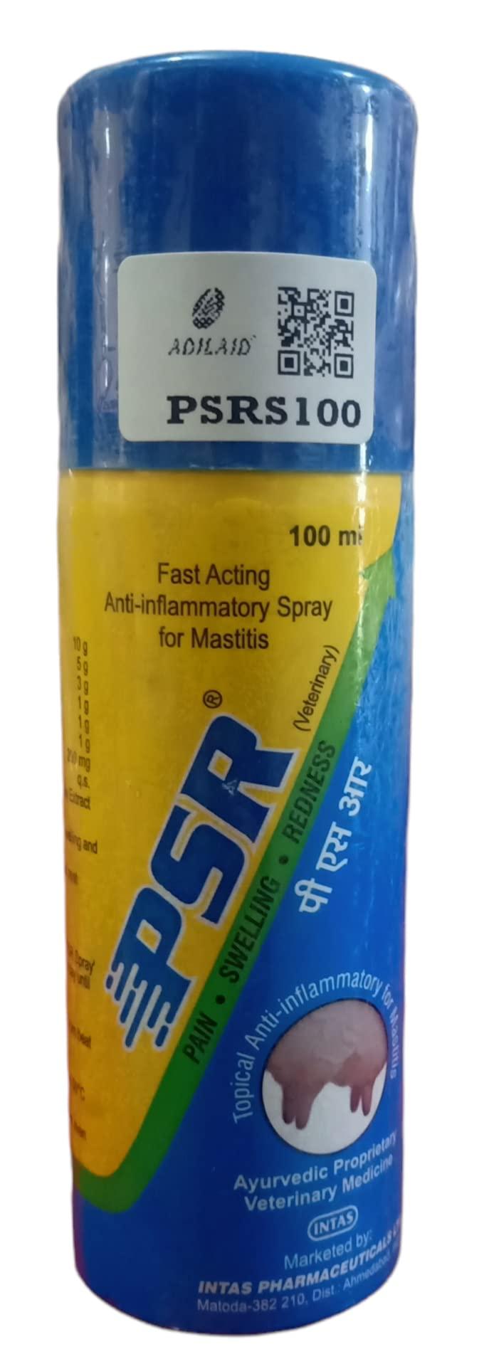 Generic PSR Spray Topical Anti-inflammatory for Mastitis 100 ml-1Pcs