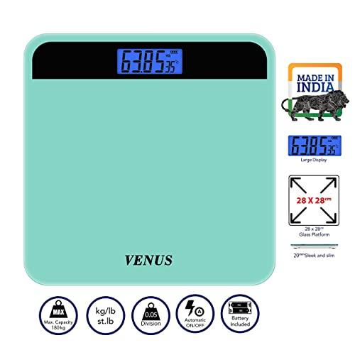 Venus Venus (India) Electronic Digital Personal Bathroom Weight Machine for Body Weight upto 180 kg Weighing Scale with 24 Months Warranty