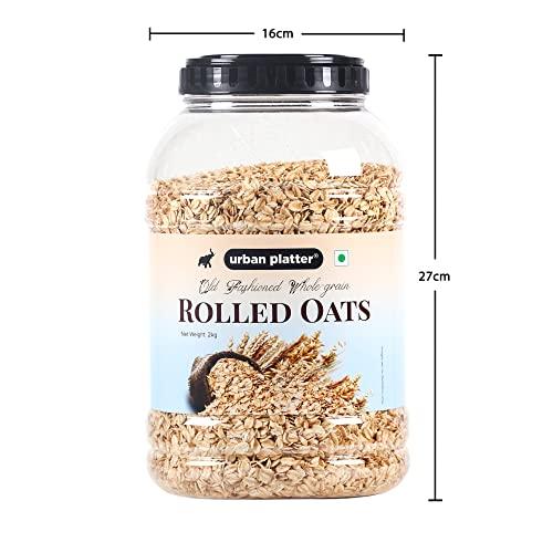 urban platter Urban Platter Rolled Oats, 2Kg (High-Fiber Breakfast Cereal / Use for Baking, Granola and Oatmeals / Rich in Beta Glucans)