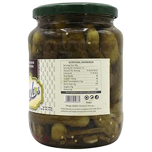 Freshos Freshos Cornichons Dill Pickle, 680 g, Green & White, Medium