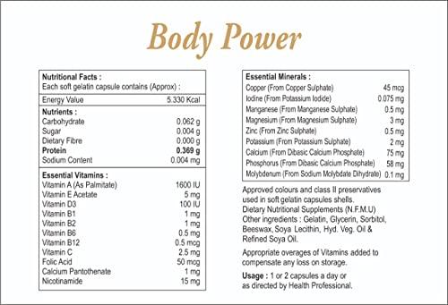 ALPHA PRODUCTS BODY POWER Multivitamin, Multimineral & Antioxidant Softgel Capsules (Pack of 10 Strips)