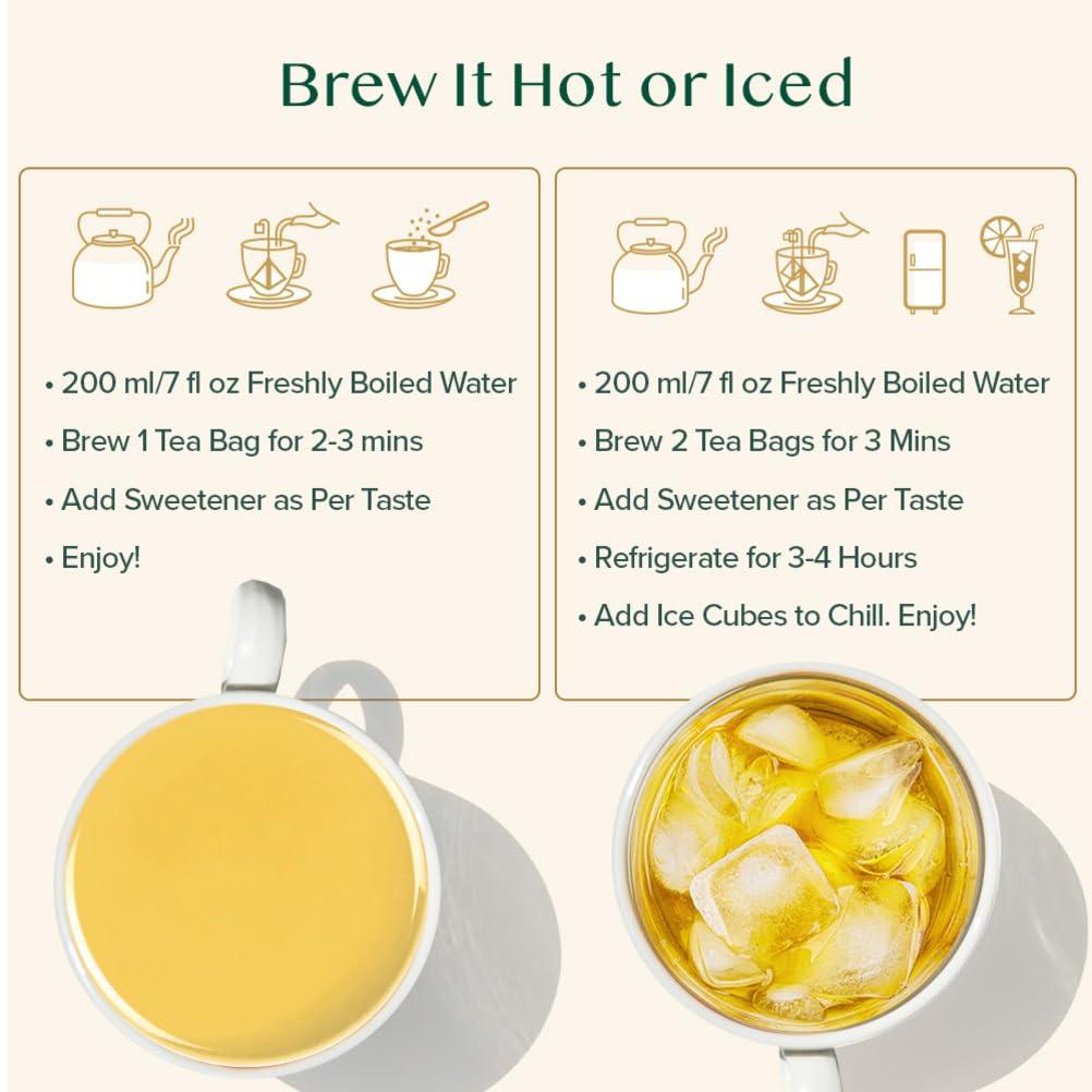 VAHDAM VAHDAM, Vedic Kadha Herbal Tea Bags (15 Count) Caffeine Free, Non-GMO, Gluten-Free | 100% Pure Herbal Tisane - Earthy & Savory | Individually Wrapped Pyramid Tea Bags | Direct from Source